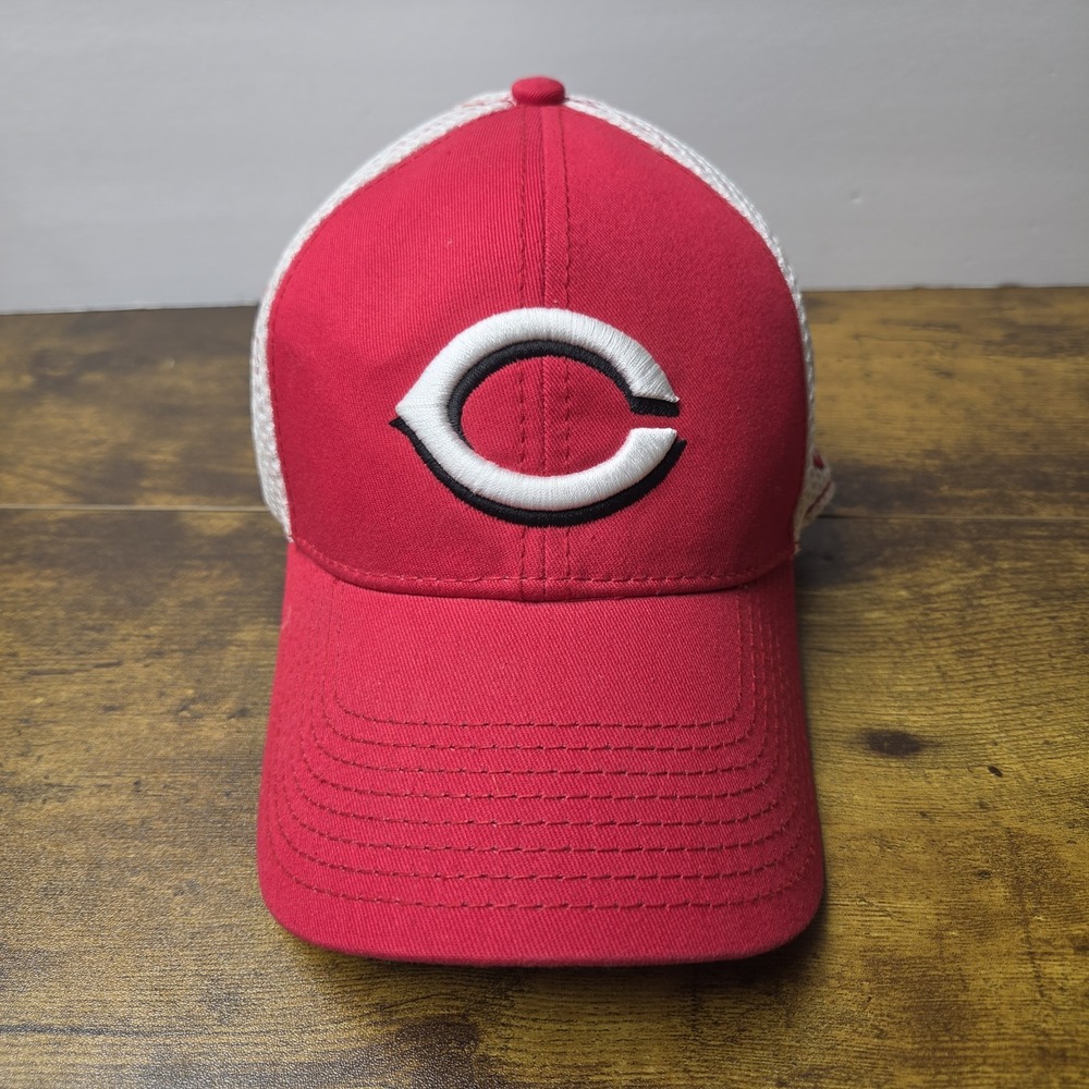 Signed Pete Rose Cincinnati Reds New Era A-Flex Stretch Fit Hat Cap Size S/M